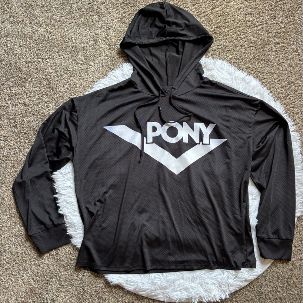 Pony Top Black Womens Size XL
